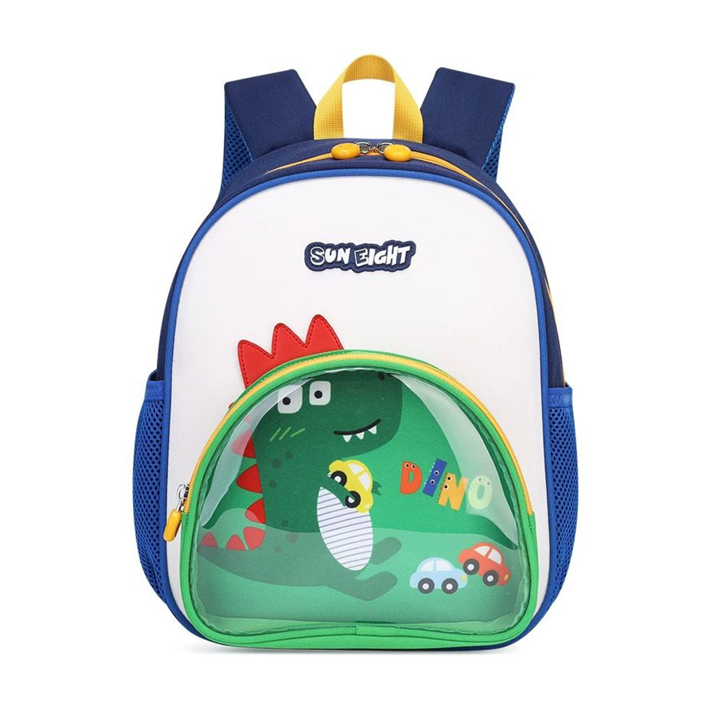 

Дитячий рюкзак Jun Bags Яскраві герої Dino з прозорим віконцем, 31*24*11 см (25IMS066BLU)
