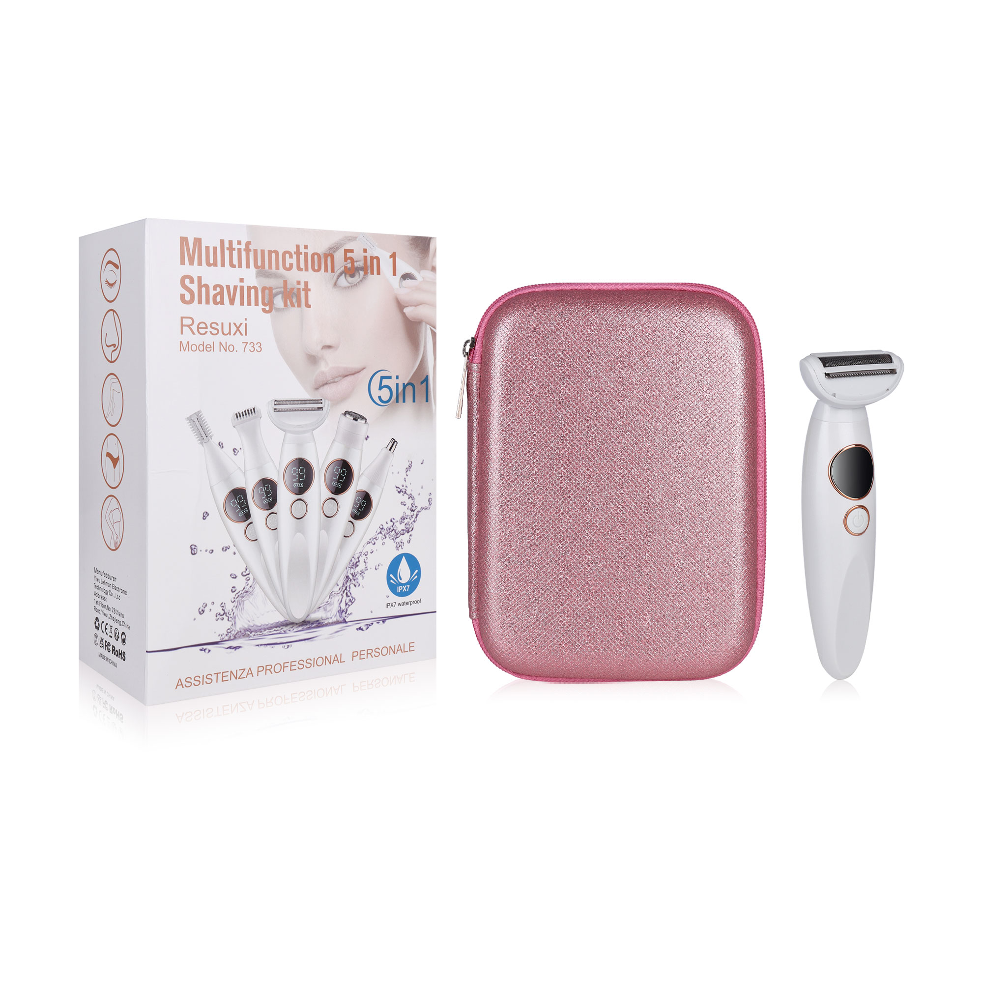 

Електричний тример для гоління та догляду за шкірою 5-в-1 Multichannel Multifunction 5 in 1 Shaving Kit