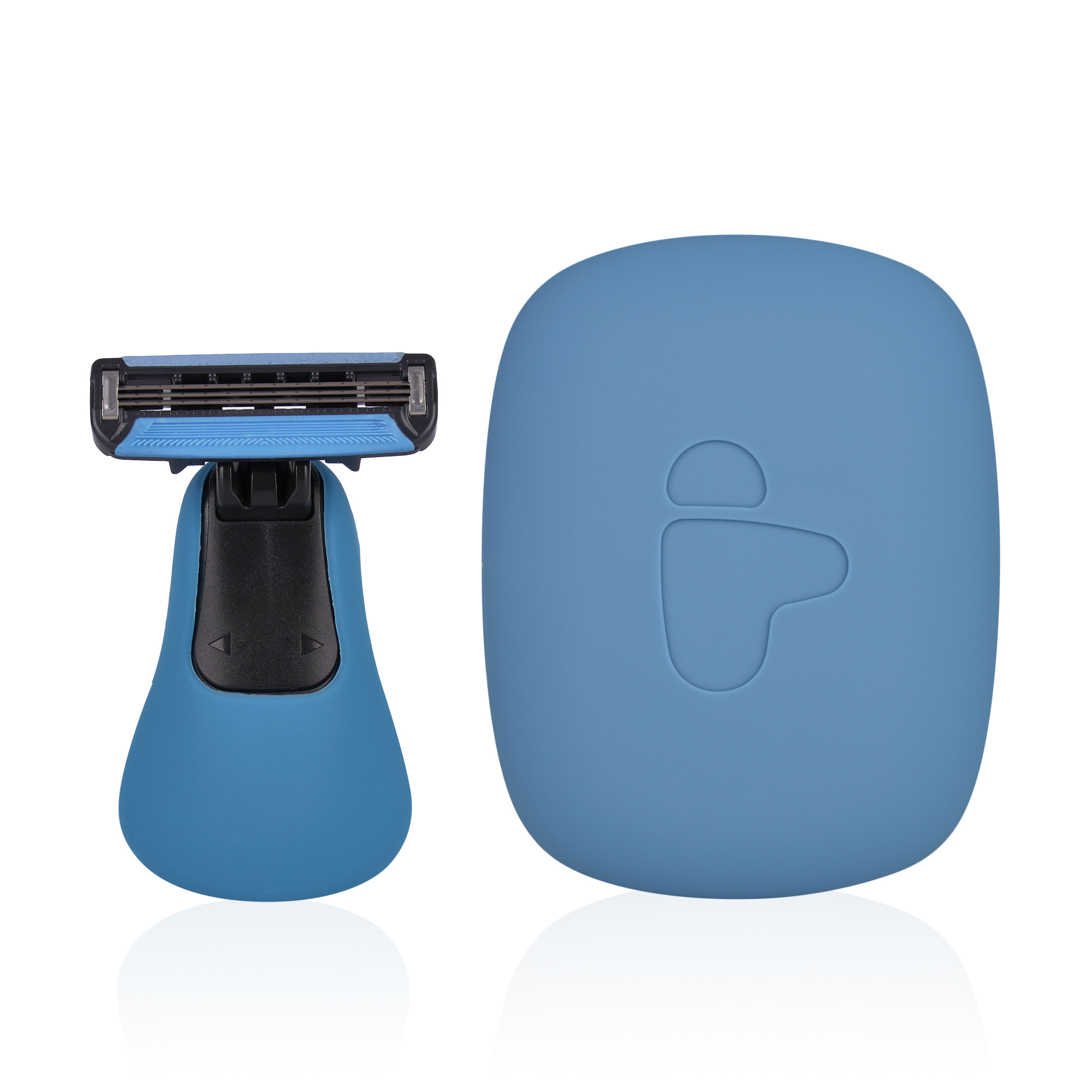 

Компактна жіноча бритва з футляром Multichannel, блакитна