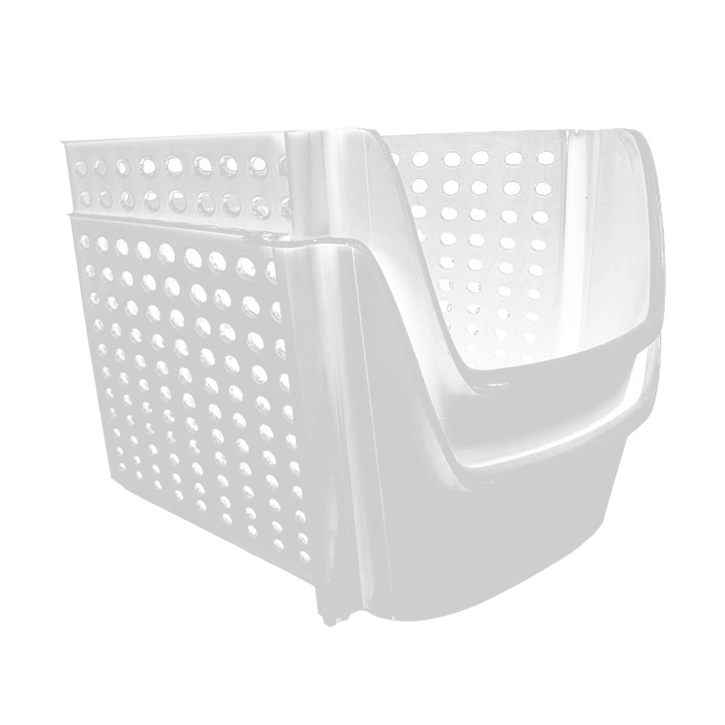 

Органайзер для холодильника Оmak Plastik Deco Bella великий, білий, 29*21.5*15.9 см (50860)