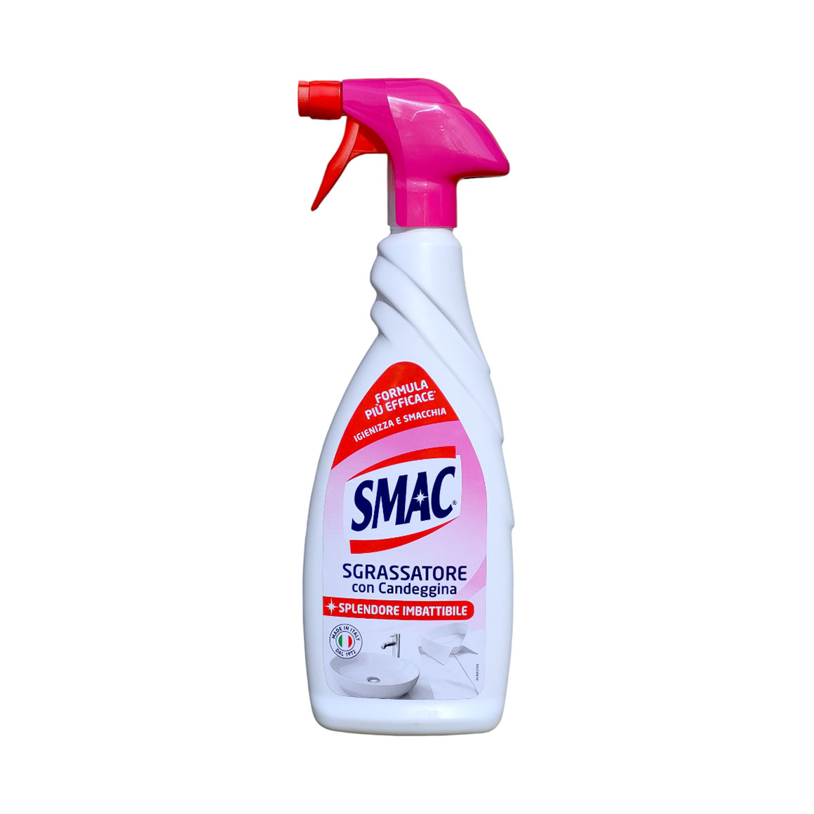 

Уцінка! Універсальний спрей для чищення поверхонь SMAC Sgrassatore Con Candeggina з відбілювальним ефектом, 650 мл