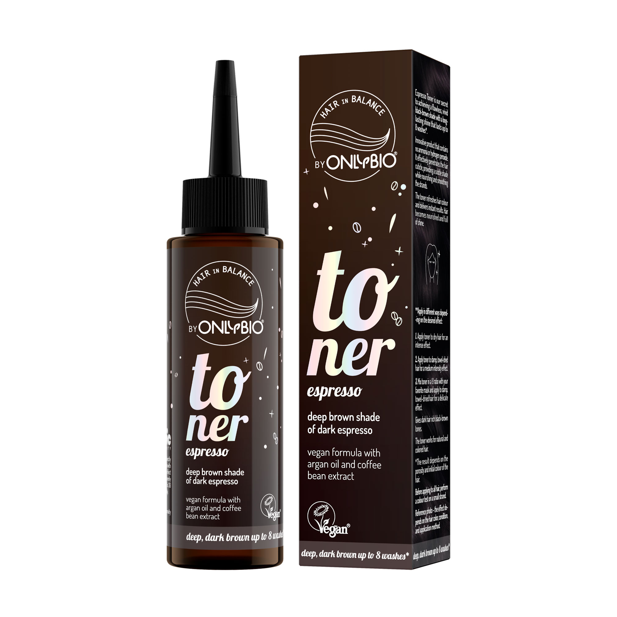 

Тонер для волосся OnlyBio Hair in Balance Toner, Espresso, 100 мл