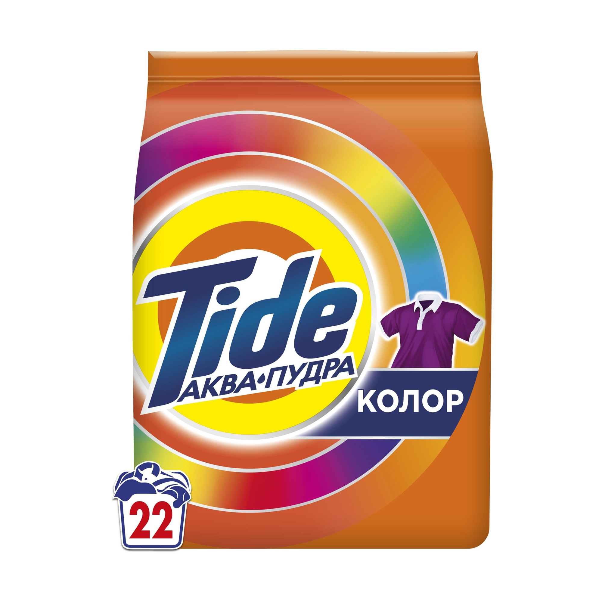 

Пральний порошок Tide Аква-Пудра Color, автомат, 22 цикли прання, 3.3 кг