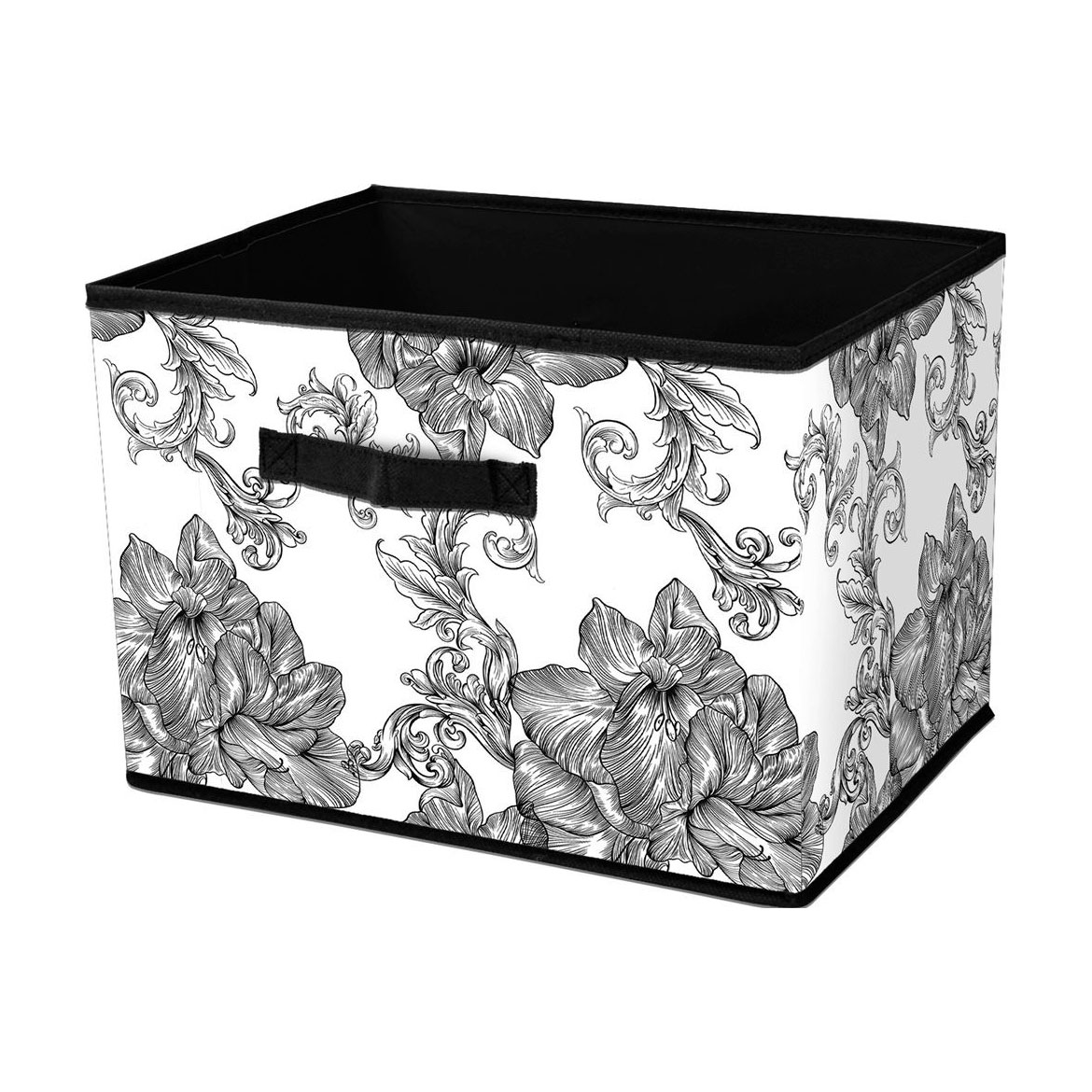 

Кошик для зберігання Idea Home Anthracite Flowers прямокутний, 38*27*27 см (NP-103R прям. ткан. Anthracite Flower)
