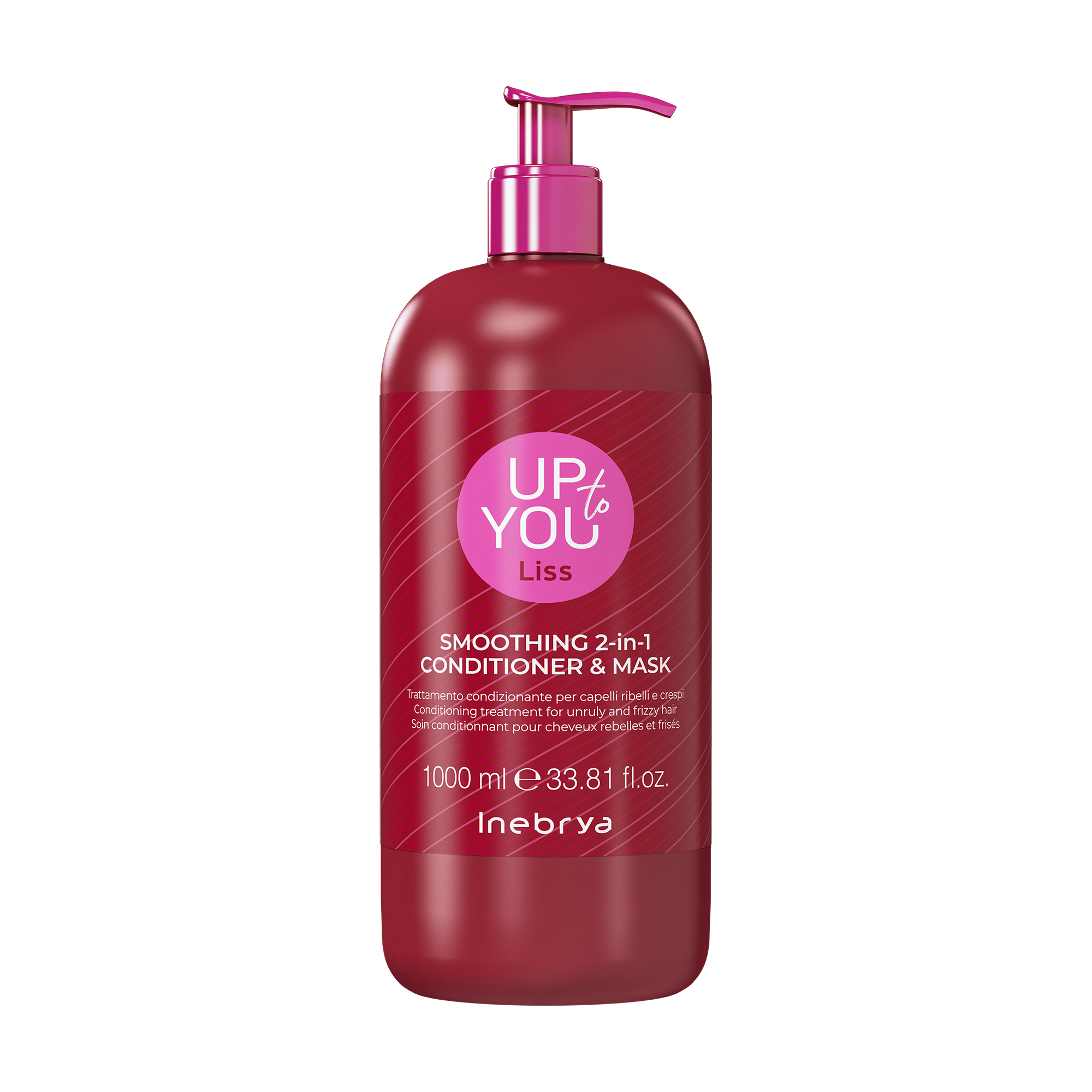 

Уцінка! Маска-кондиціонер 2в1 Inebrya Up To You Smoothing 2-in-1 Conditioner & Mask для неслухняного та виткого волосся, 1 л
