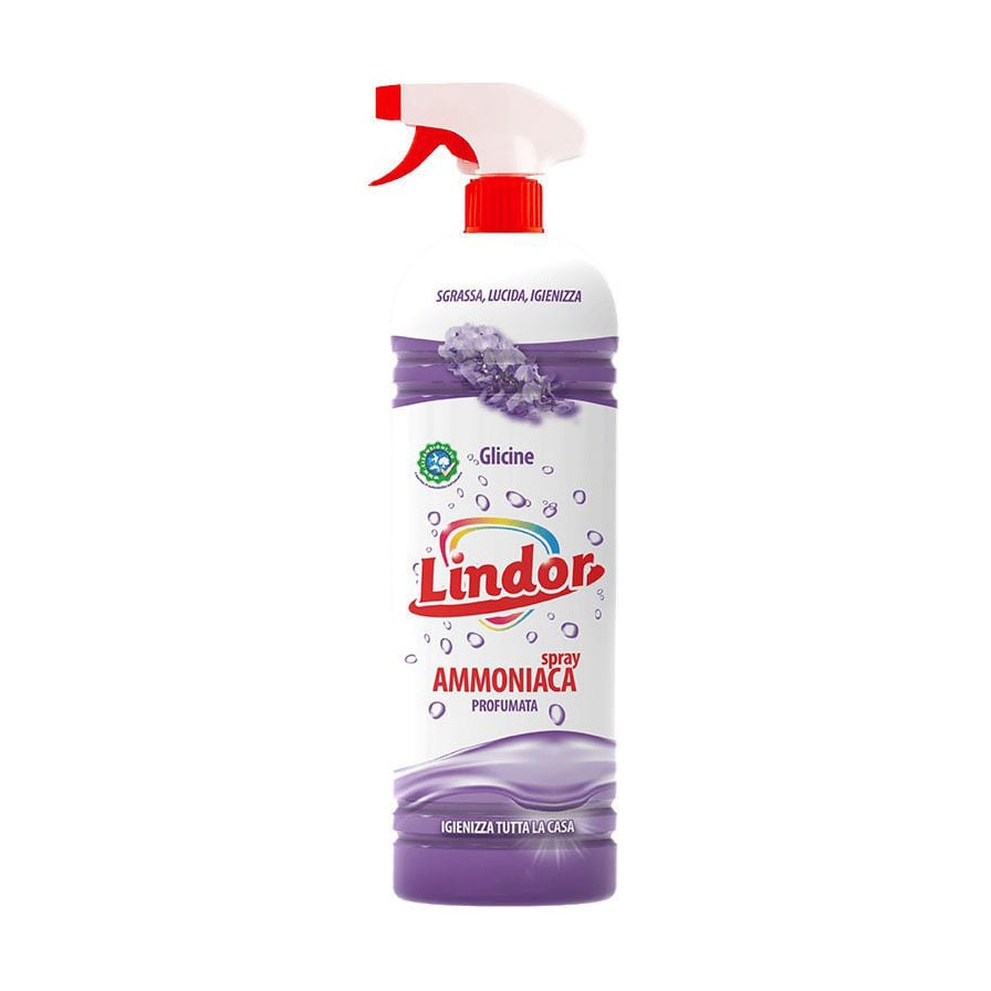 

Спрей для чищення твердих поверхонь Lindor з аміаком та гліцерином, 900 мл