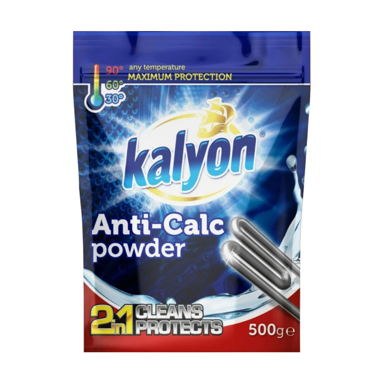 

Очищувач від вапняного нальоту Kalyon Anti-Calc Powder для пральних та посудомийних машин, 500 г