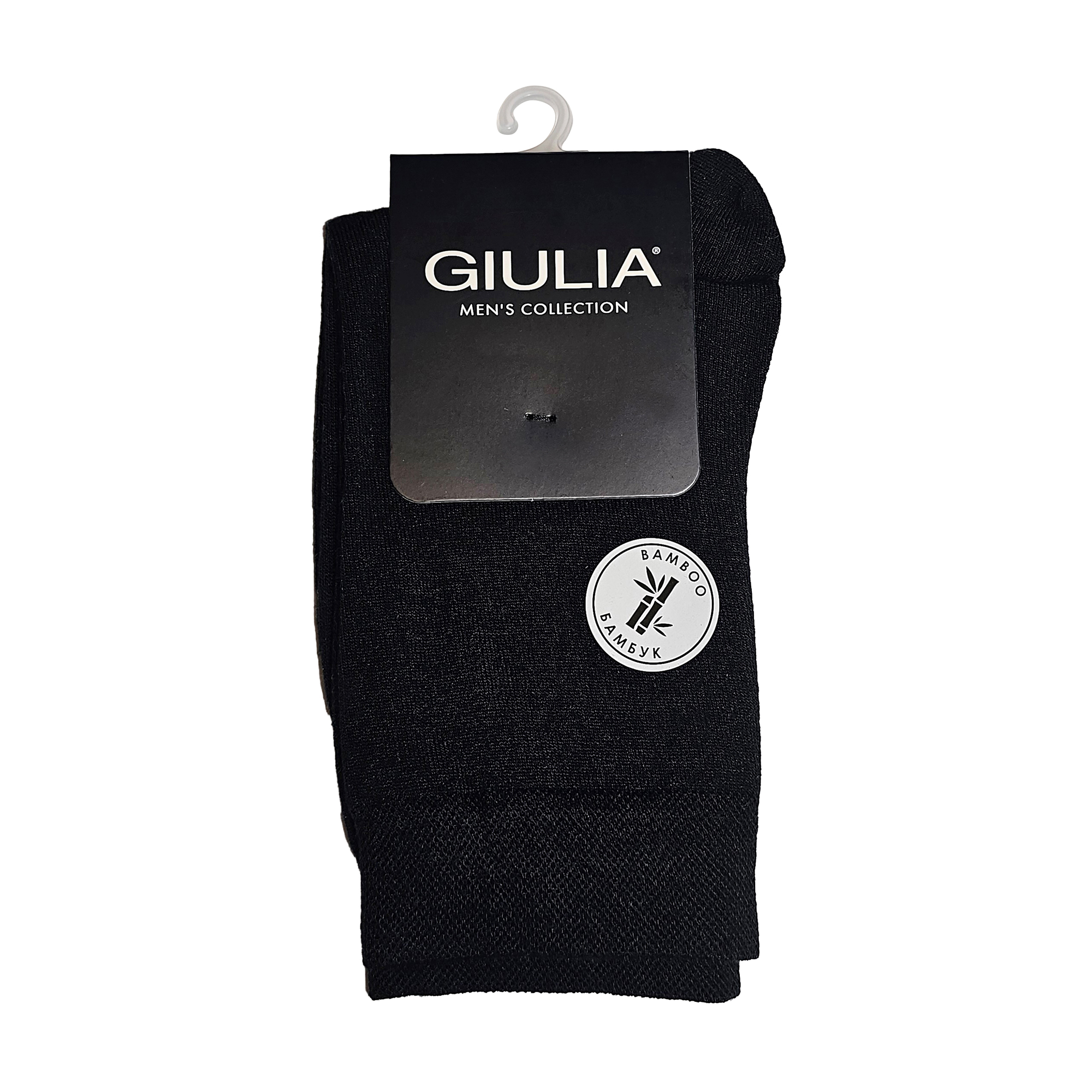 

Шкарпетки чоловічі Giulia MS3 Bamboo, високі, чорні, розмір 39-42
