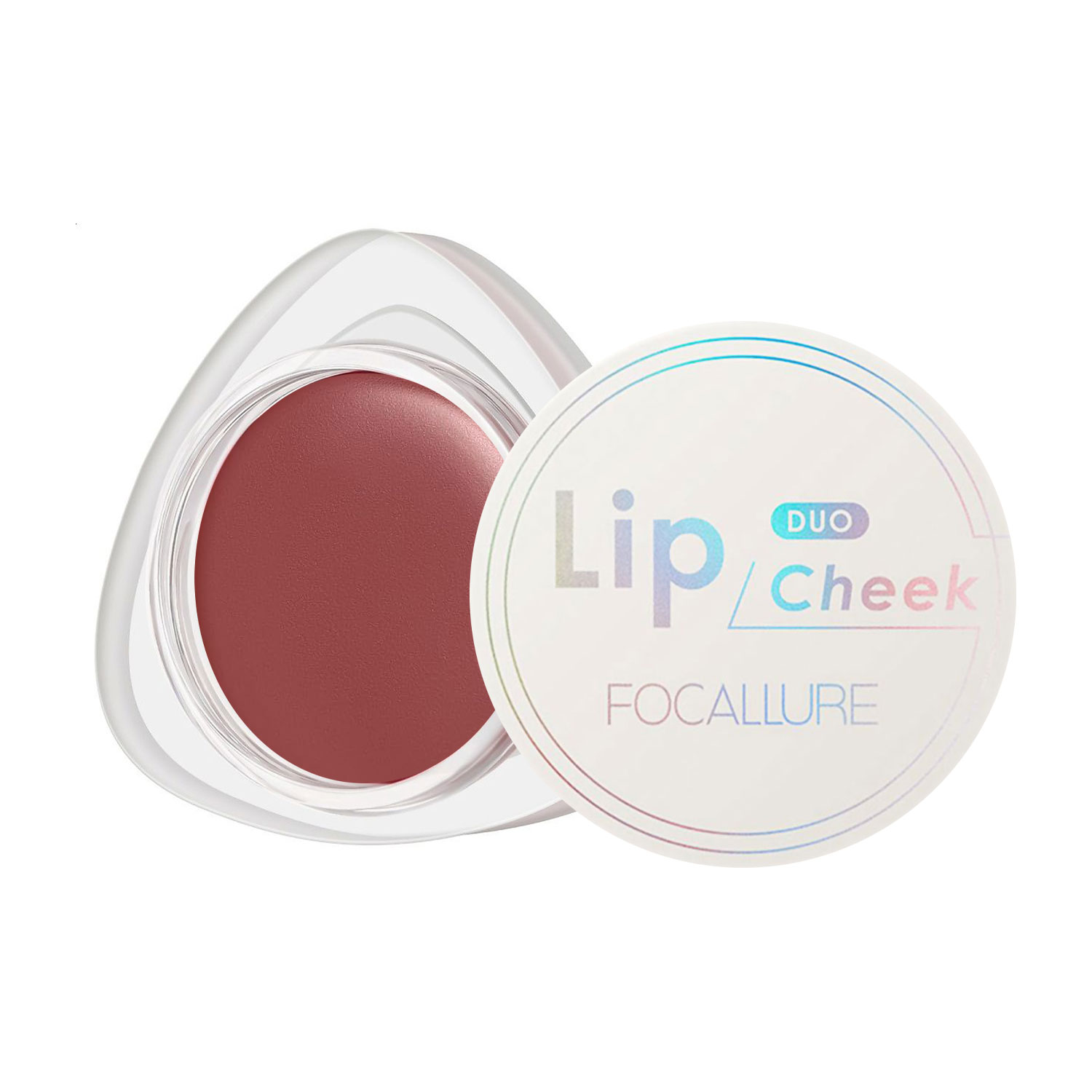 

Кремові рум'яна-помада для губ та щік Focallure Creamy Lip & Cheek Duo, D07, 5 г