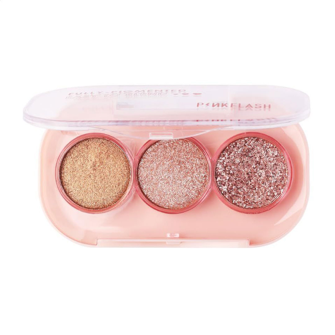 

Палетка тіней для повік Pinkflash 3 Pan Eyeshadow, GT02, 3 г