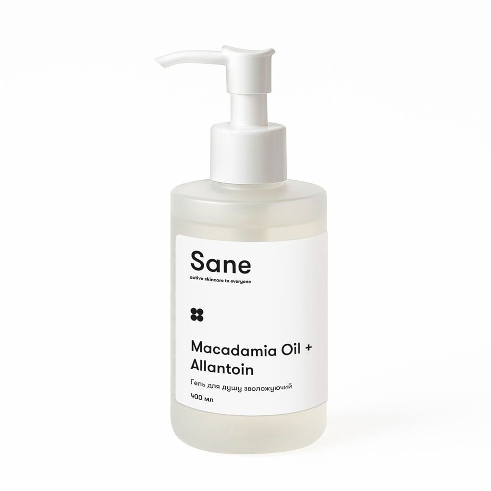 

Зволожувальний гель для душу Sane Macadamia Oil + Allantoin, 400 мл