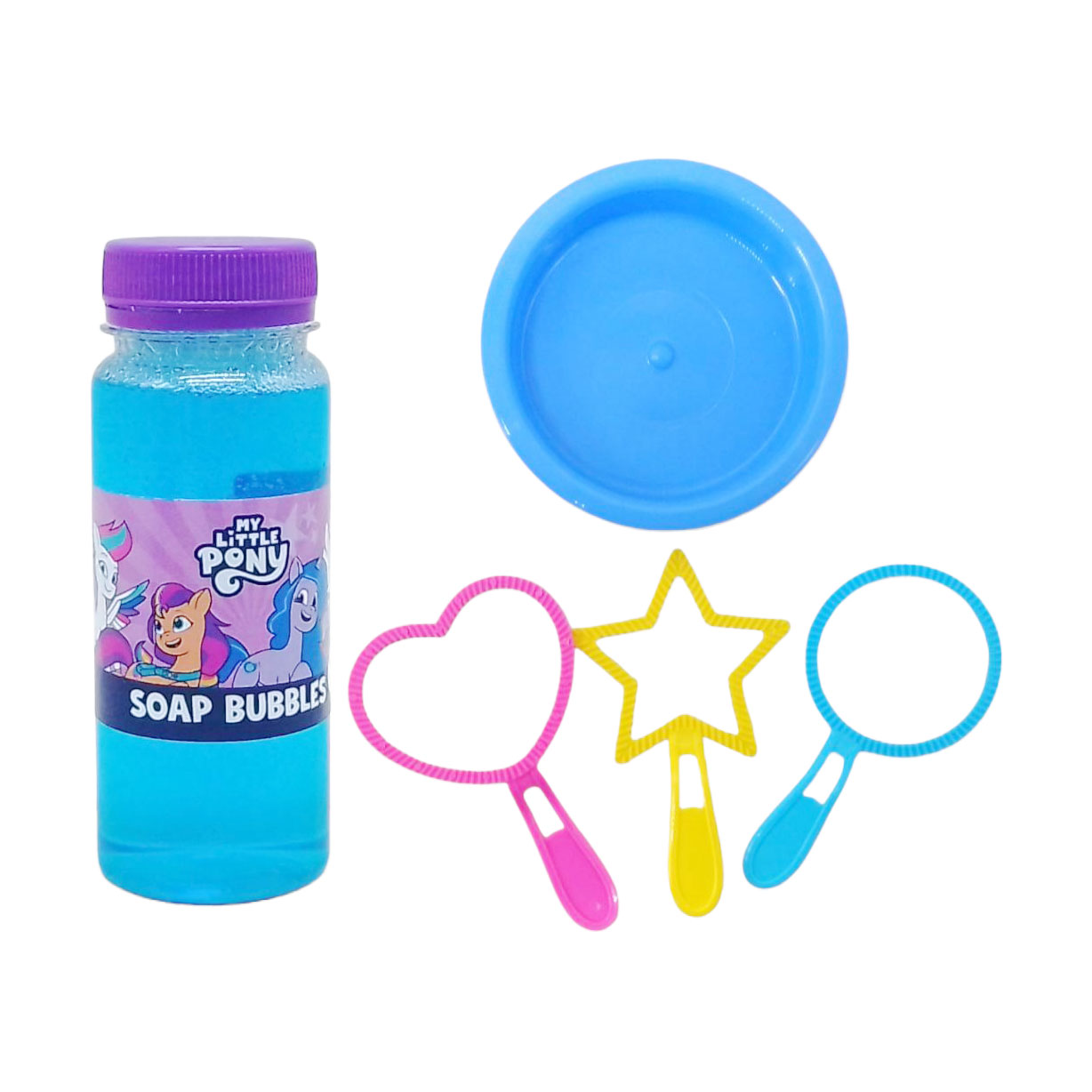 

Міні набір мильних бульбашок DoDo My Little Pony, від 3 років (миска, 1 шт + рамки, 3 шт + мильні бульбашки, 150 мл) (200609)