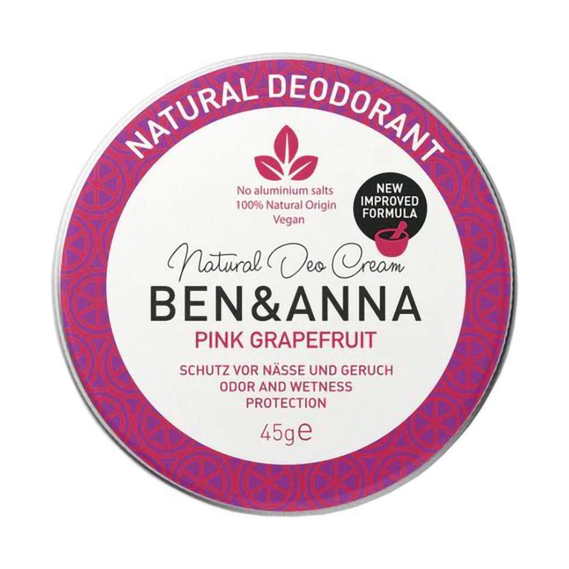 

Дезодорант-крем Ben & Anna Natural Soda Cream Deodorant, Pink Grapefruit, 45 г