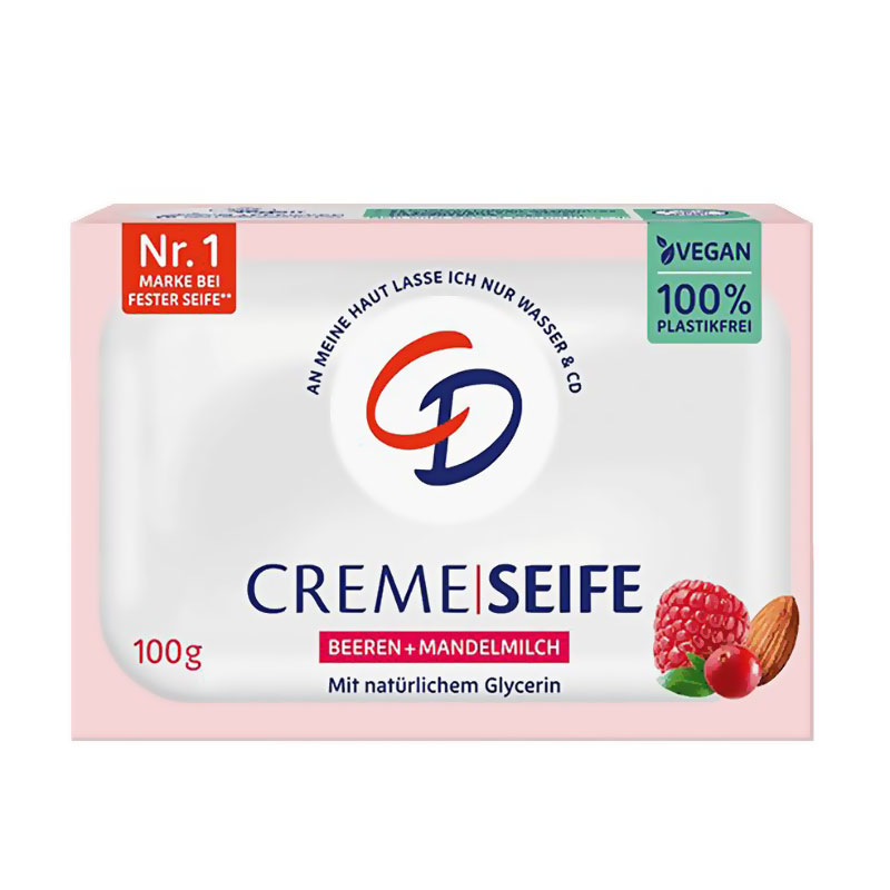 Тверде мило CD Beeren + Mandelmilch Ягоди та мигдальне молоко, 100 г