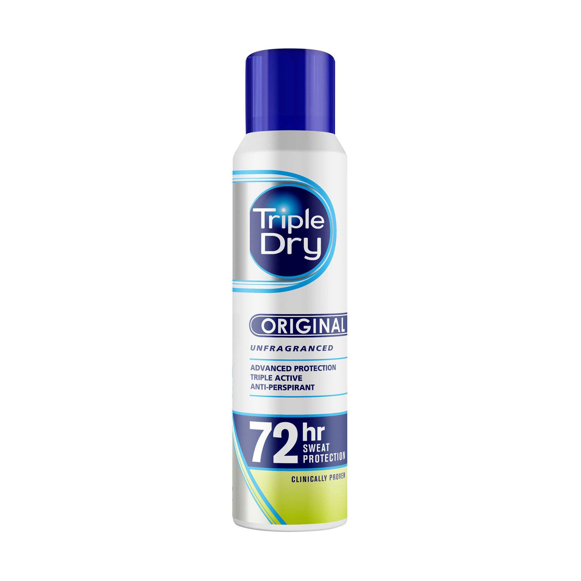 

Антиперспірант-спрей Triple Dry Original Anti-Perspirant Spray 72h унісекс, 150 мл