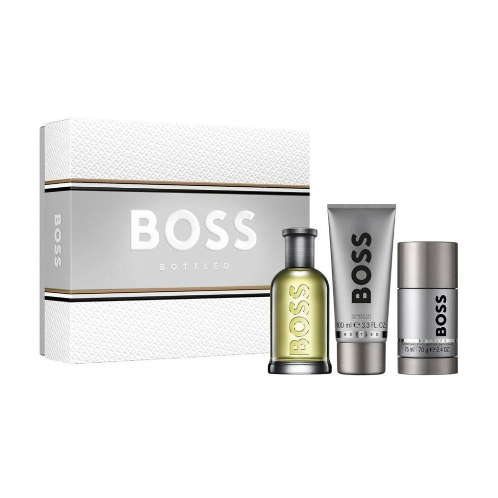 

Парфумований набір чоловічий Hugo Boss Bottled Men Gitset (туалетна вода, 100 мл + дезодорант, 70 г + гель для душу, 100 мл)