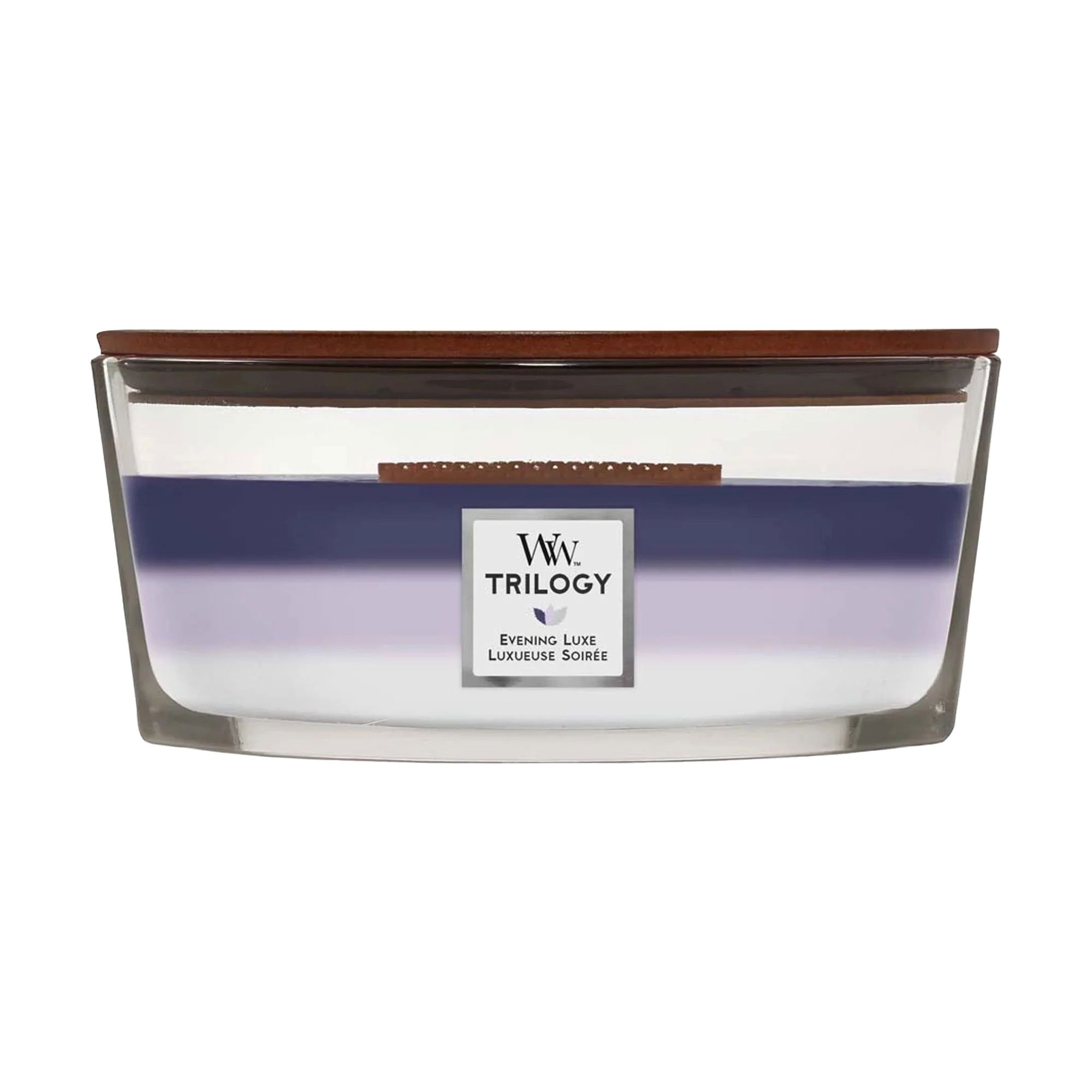 

Ароматична свічка в склянці WoodWick Hourglass Trilogy Candle Evening Luxe, 453 г