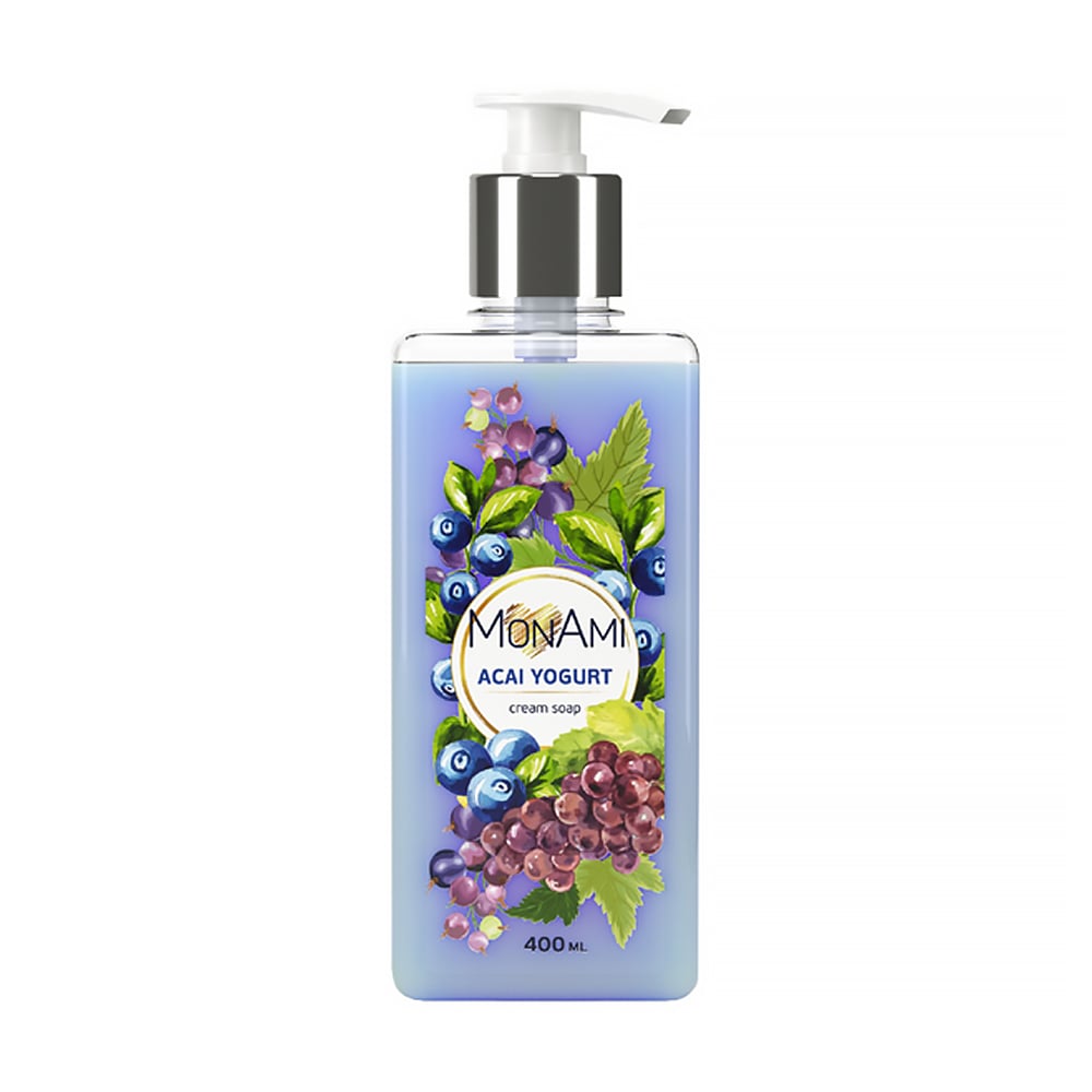 

Рідке крем-мило MonAmi Acai Yogurt Cream Soap, 400 мл