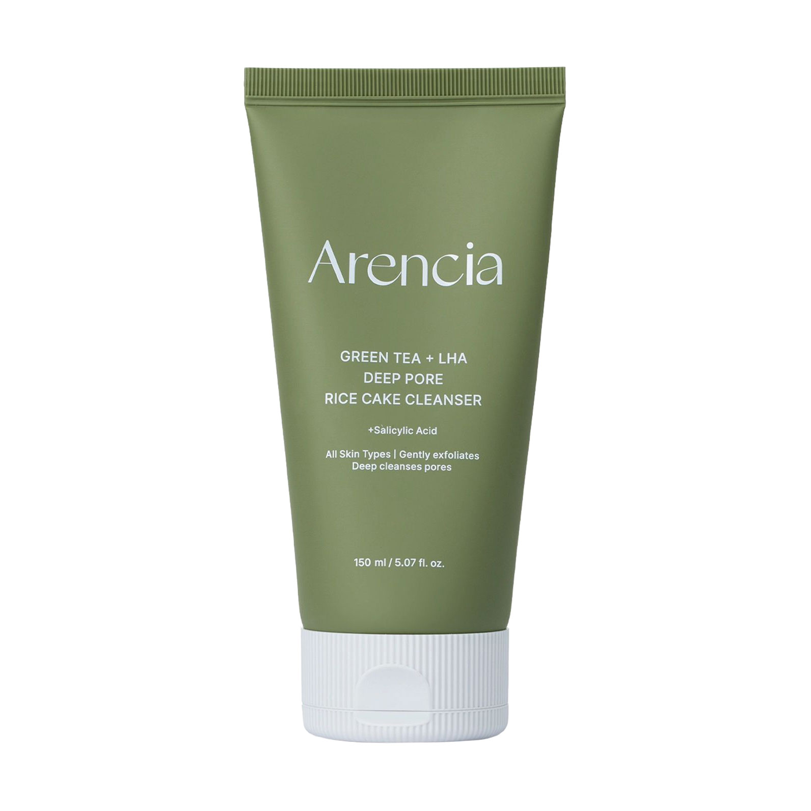 

Очищувальний засіб для обличчя Arencia Green Tea + LHA Deep Pore Rice Cake Cleanser, 150 г