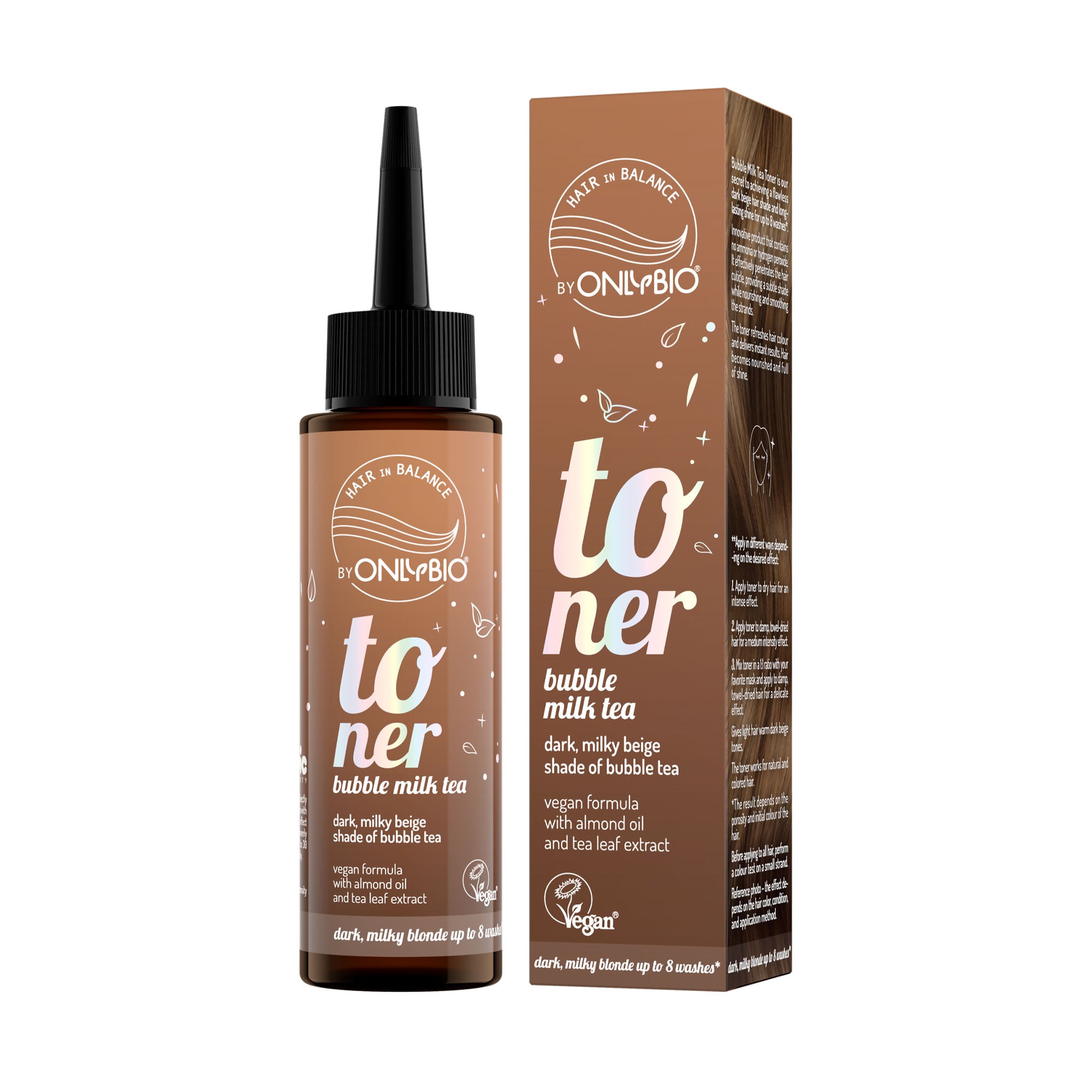 

Тонер для волосся OnlyBio Hair In Balance Toner, Bubble Milk Tea, 100 мл