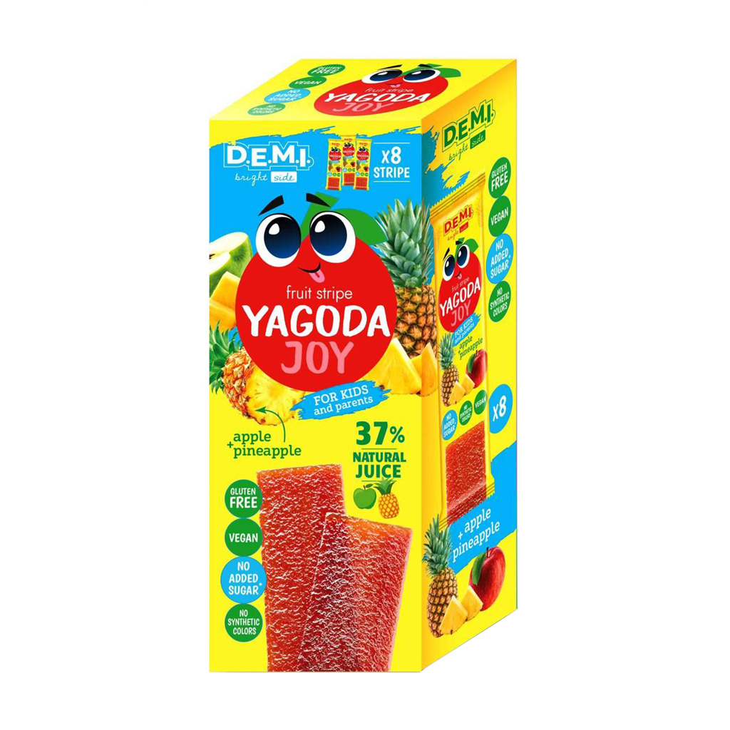 

Фруктова пастила D.E.M.I Yagoda Joy Ананас, 8*15 г