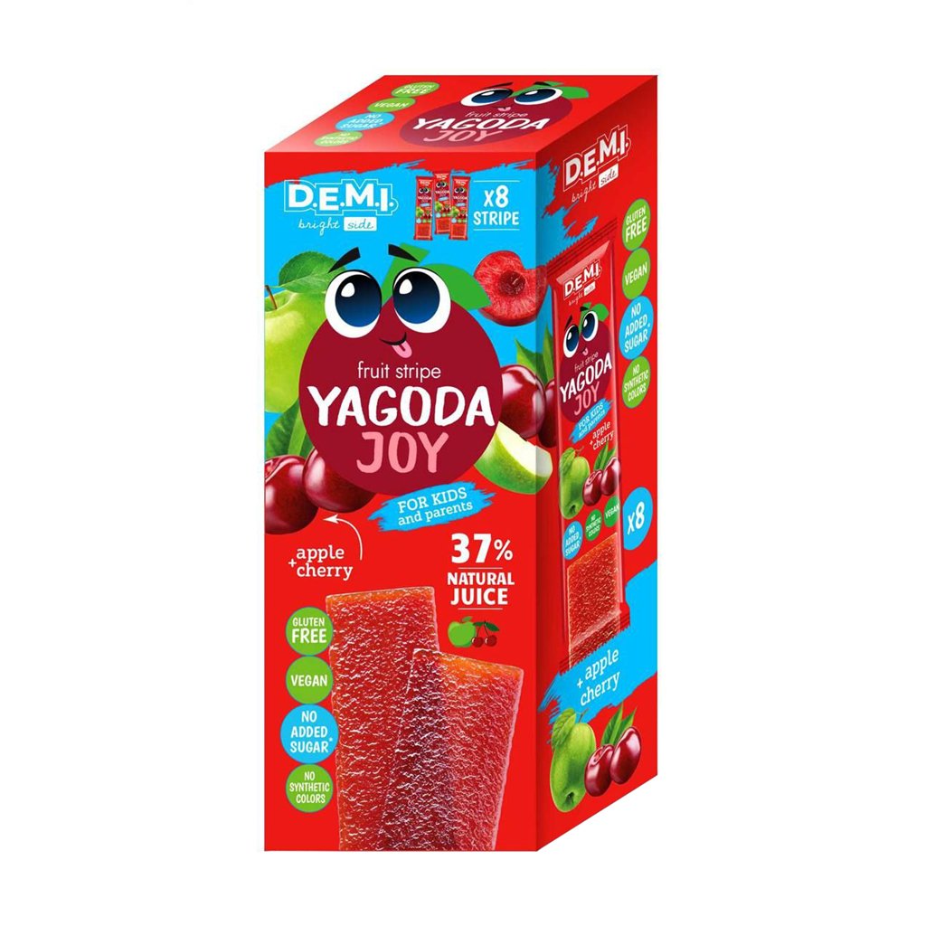 

Фруктова пастила D.E.M.I Yagoda Joy Вишня, 8*15 г