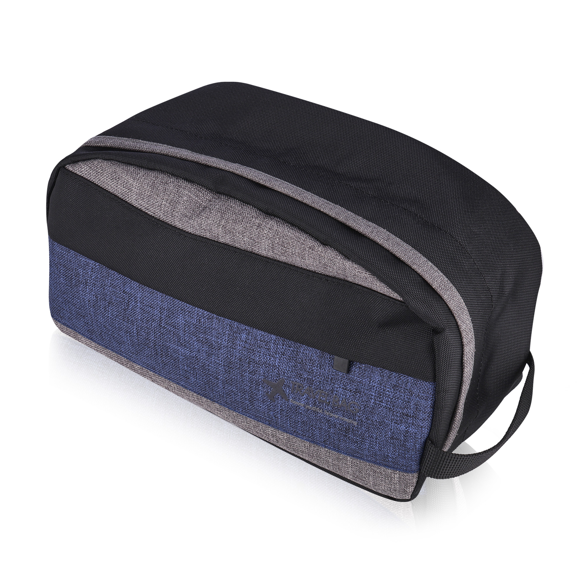 

Косметичка-органайзер Travel Bag чорна з сірим та синім (179-3)