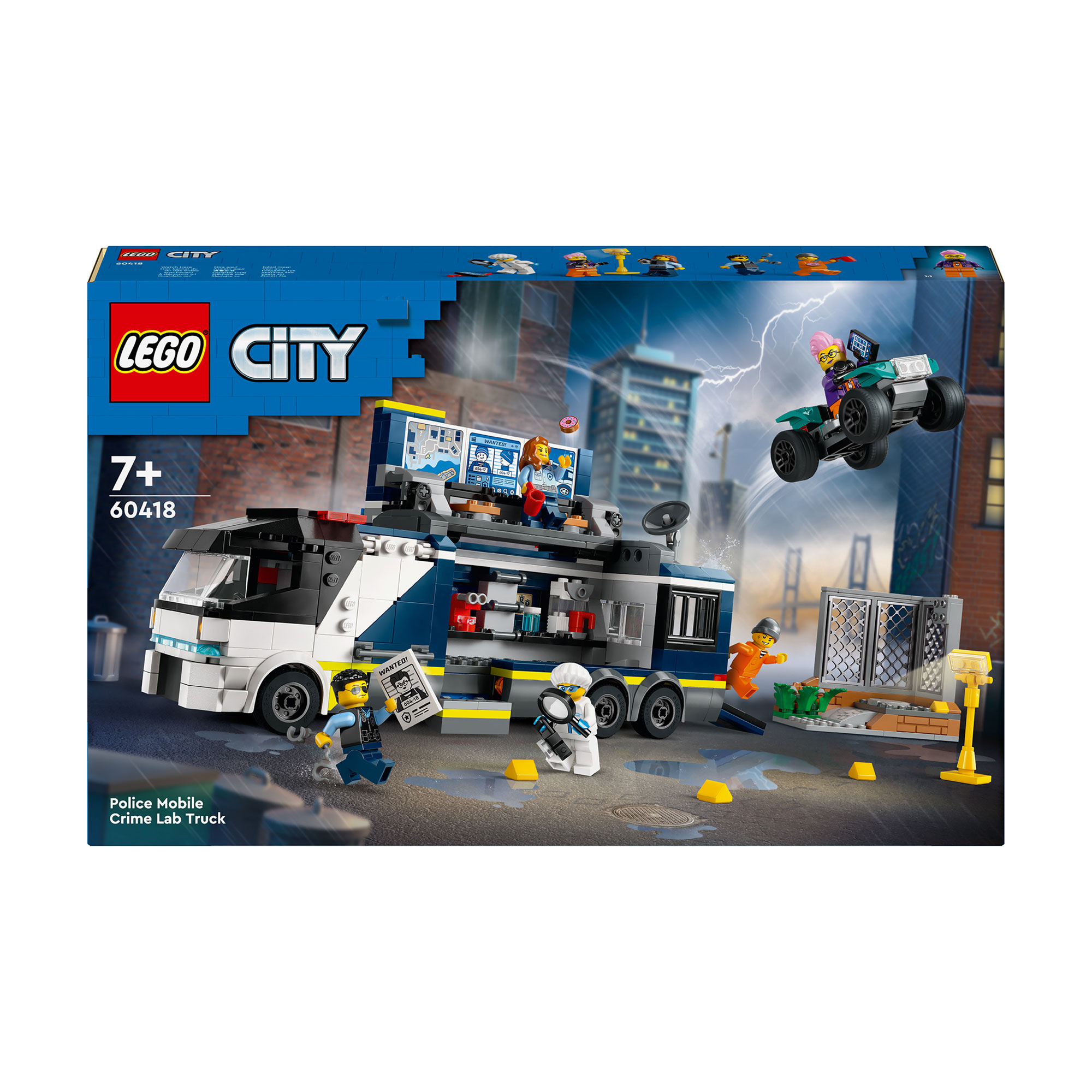 

Конструктор LEGO City Пересувна поліцейська криміналістична лабораторія, 674 деталі, від 7 років (60418)