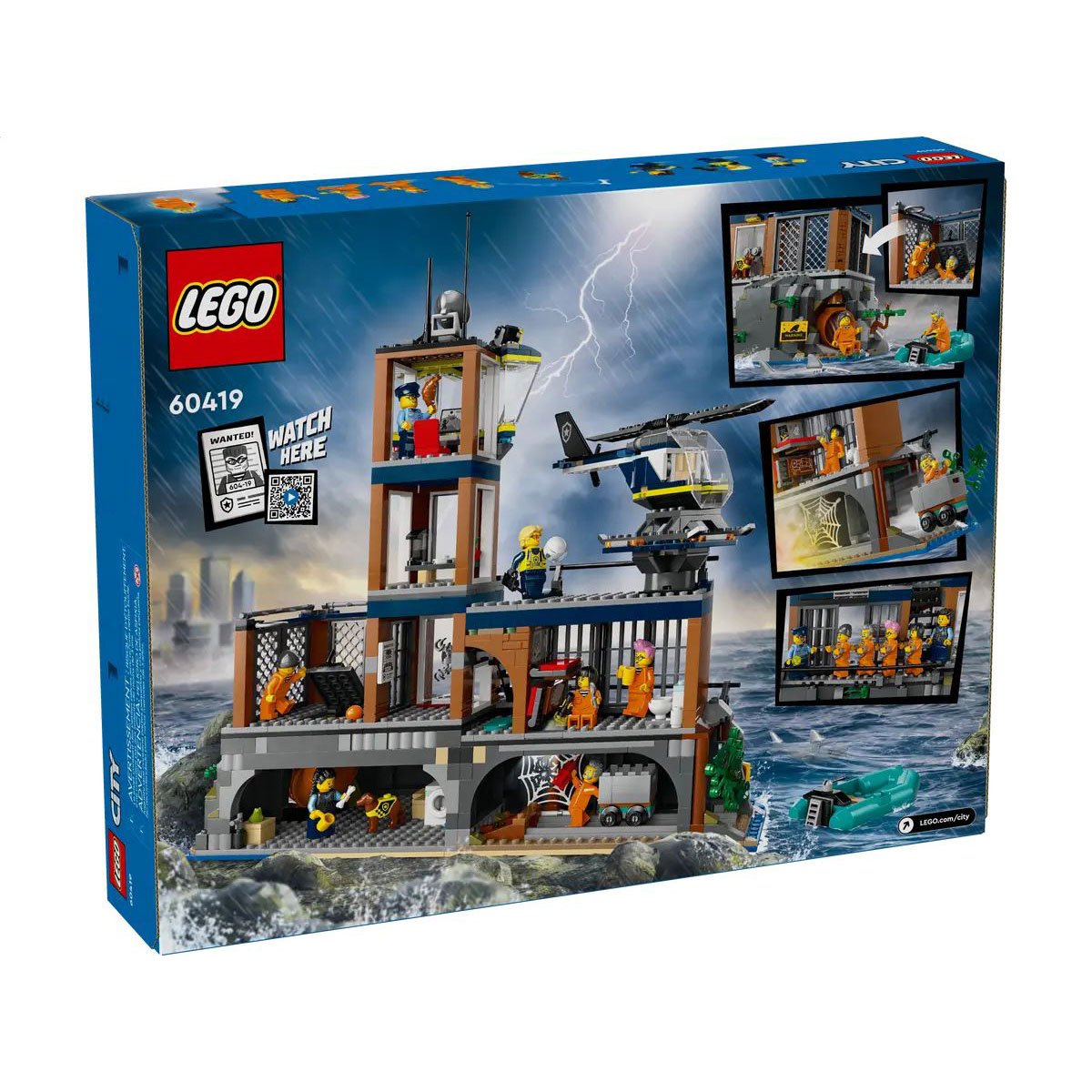 

Конструктор LEGO City Поліцейський острів-в'язниця, 980 деталей, від 7 років (60419)