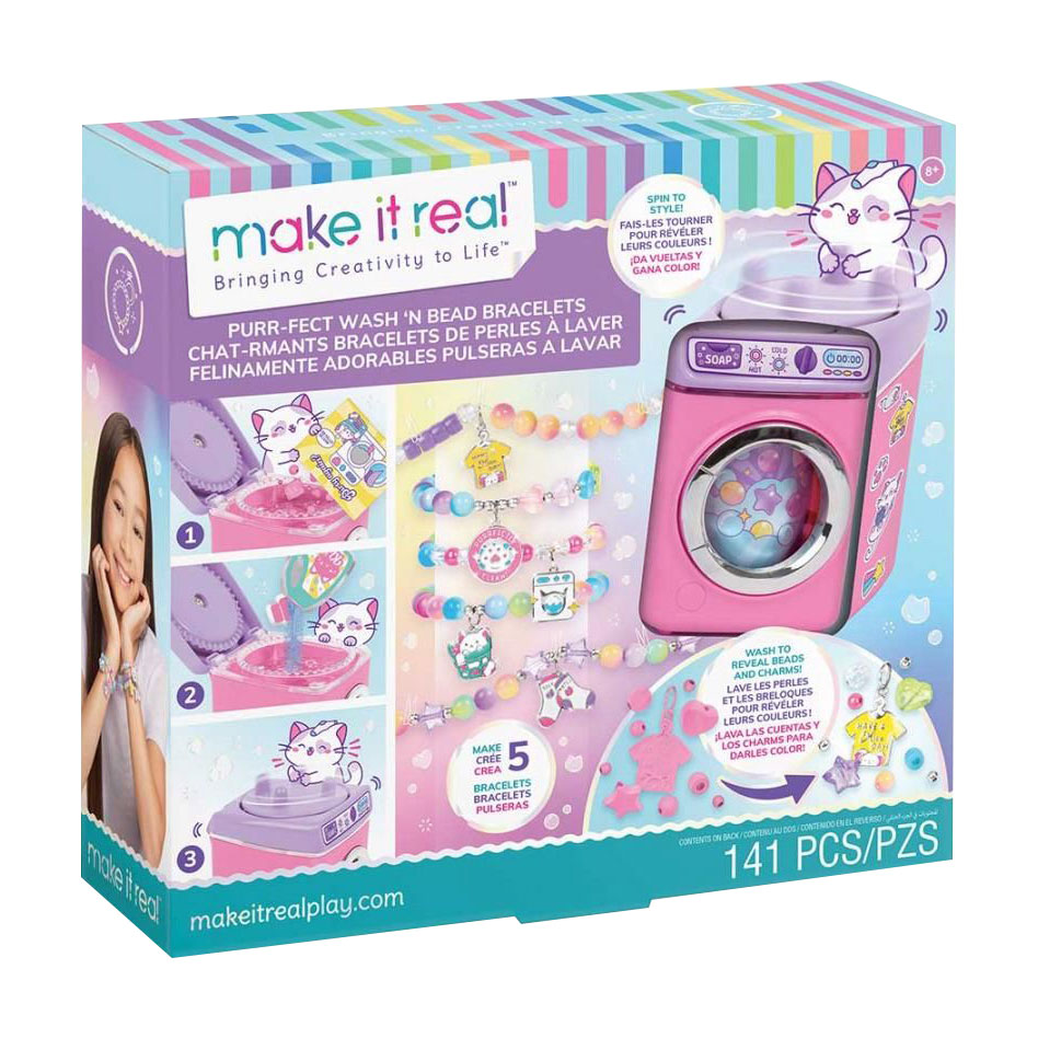 

Набір для створення шарм-браслетів Make it Real Магічне прання, 141 деталь, від 8 років (MR1466)