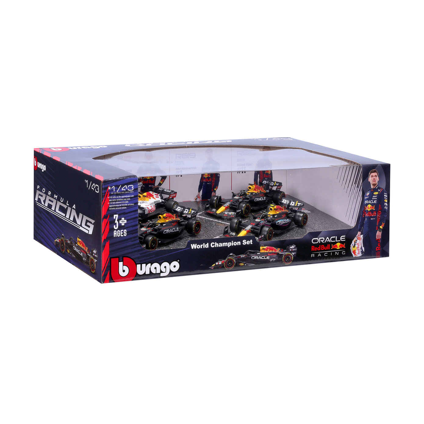 

Набір автомоделей Bburago Racing Red Bull, 1:43, від 3 років, 4 шт (18-38092)