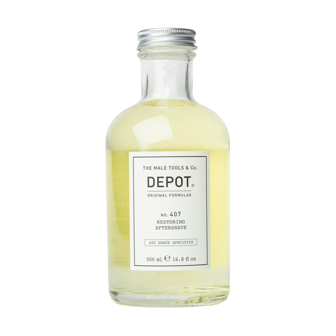 

Відновлювальний та освіжальний лосьйон після гоління Depot 407 Restoring Aftershave, 500 мл