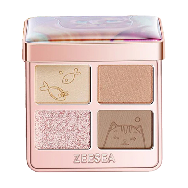 

Тіні для повік Zeesea Colorful Animal Four-Color Eyeshadow X01, 3.5 г