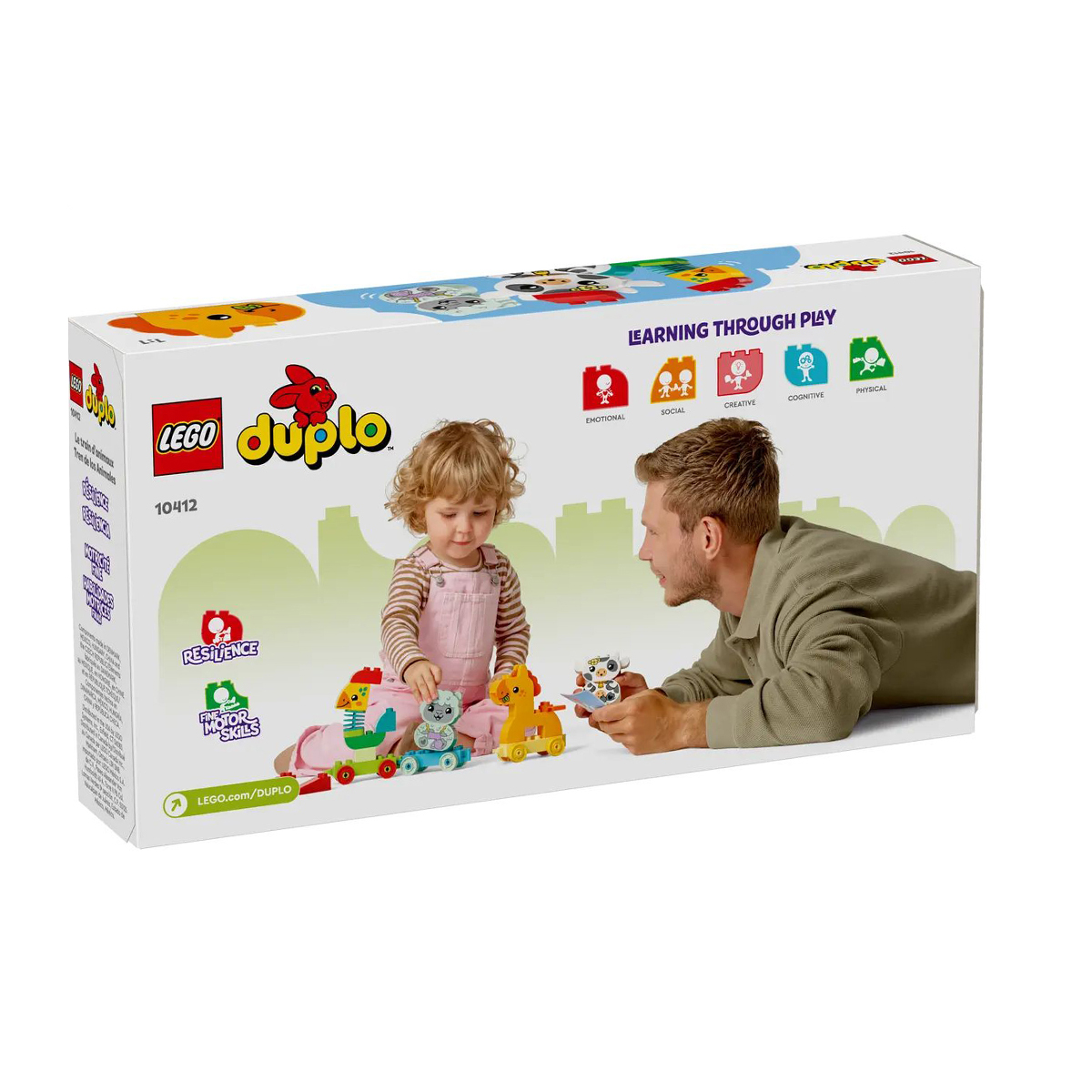 

Конструктор LEGO Duplo My First Мій перший поїзд із тваринками, 19 деталей, від 1 року (10412)
