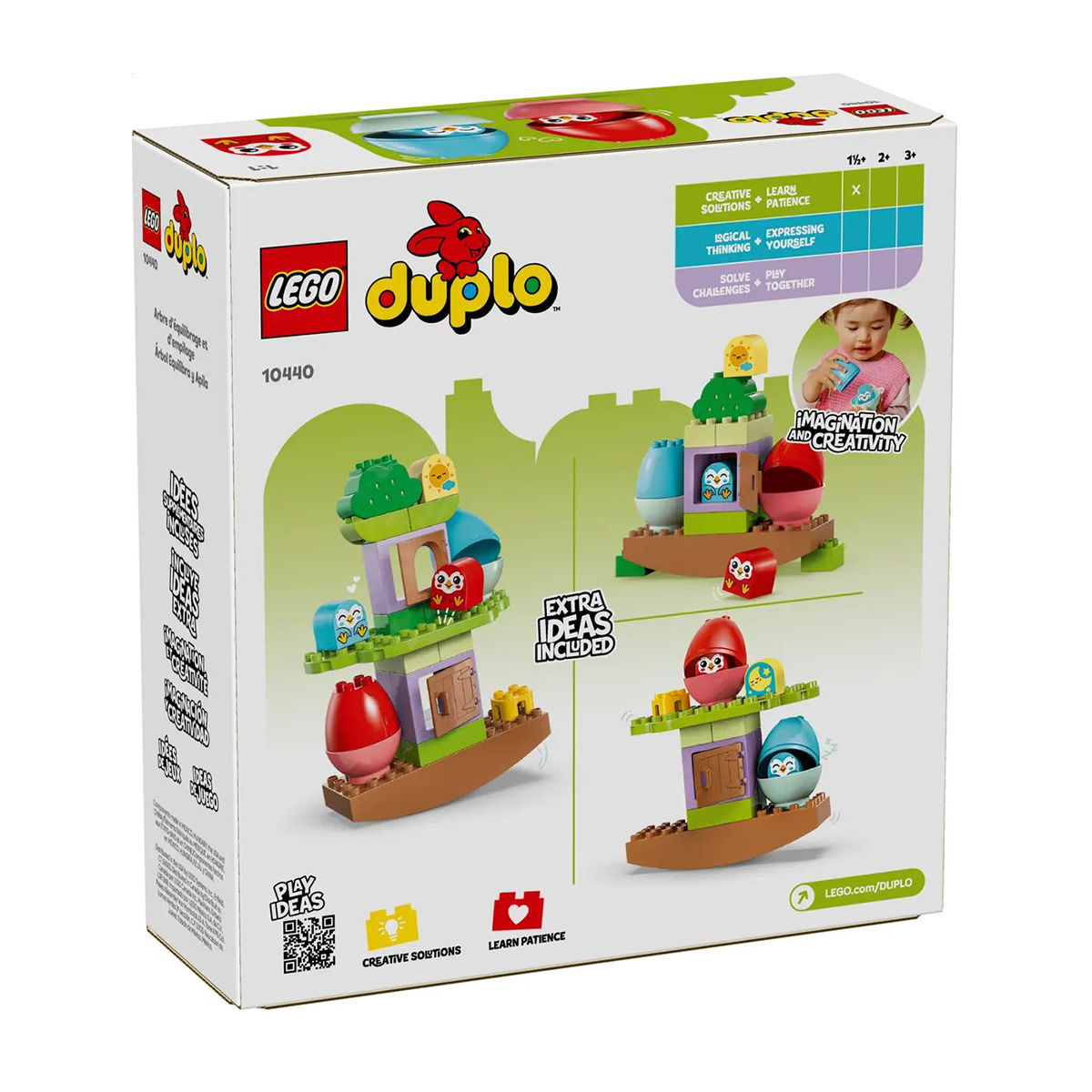 

Конструктор LEGO Duplo Дерево для балансування та складання, 27 деталей, від 1 року (10440)