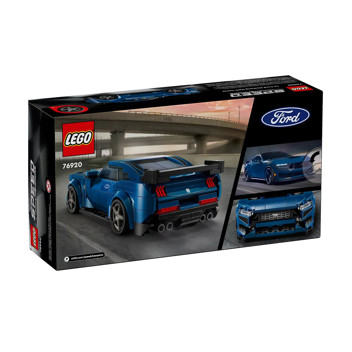 

Конструктор LEGO Speed Champions Спортивний автомобіль Ford Mustang Dark Horse, 344 деталі, від 9 років (76920)