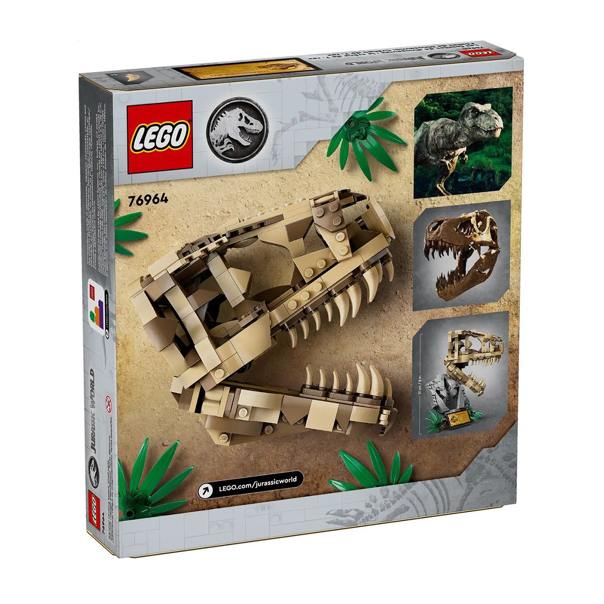 

Конструктор LEGO Jurassic World Скамянілості динозаврів череп тиранозавра, 577 деталей, від 9 років (76964)