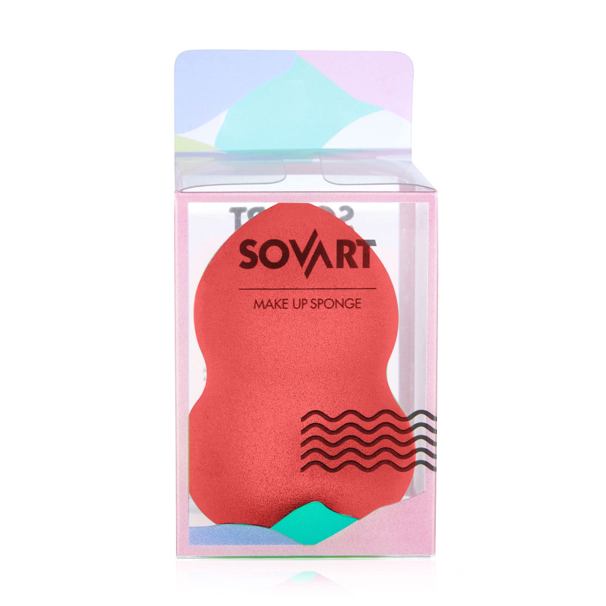 

Бюті-блендер для макіяжу Sovart грушоподібний, кораловий, 1 шт