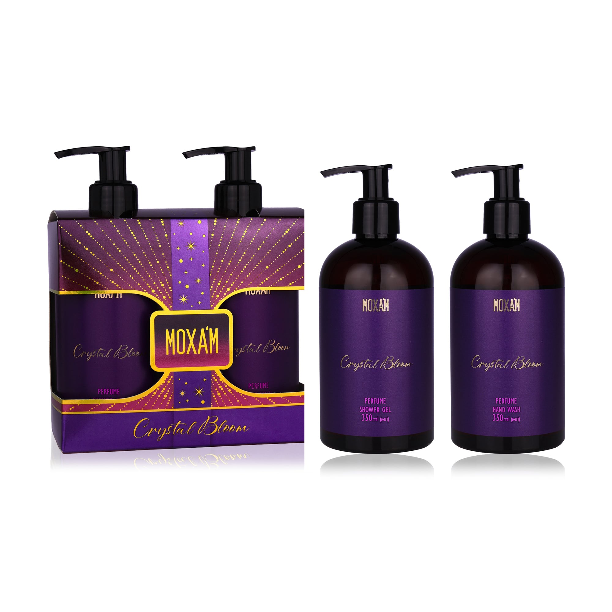

Подарунковий набір Moxa'm Crystal Bloom (парфумований гель для душу, 350 мл + парфумоване мило, 350 мл)