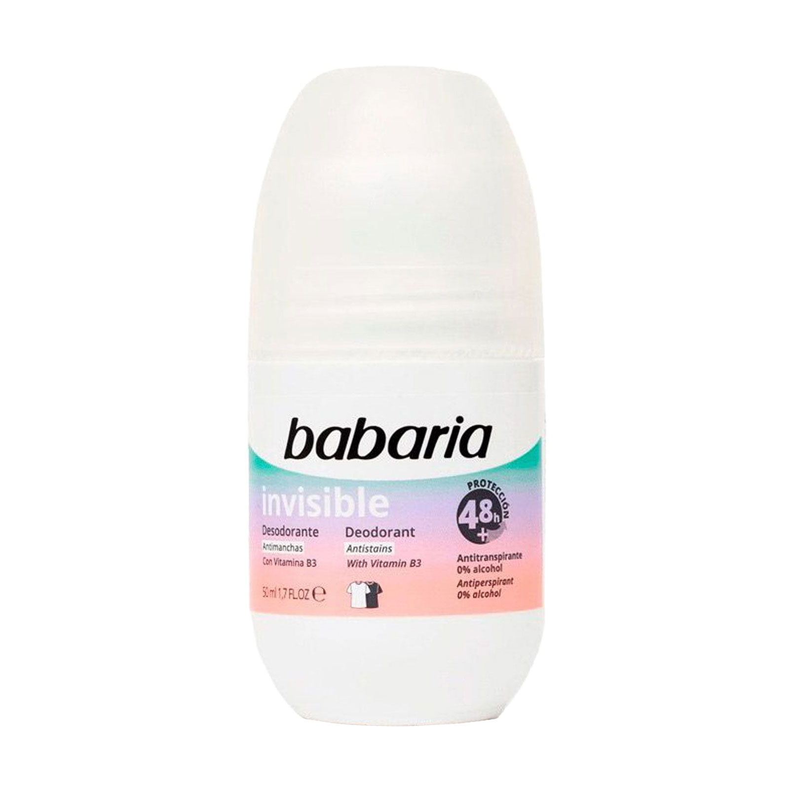 

Дезодорант-кульковий Babaria Invisible Deodorant жіночий, 50 мл