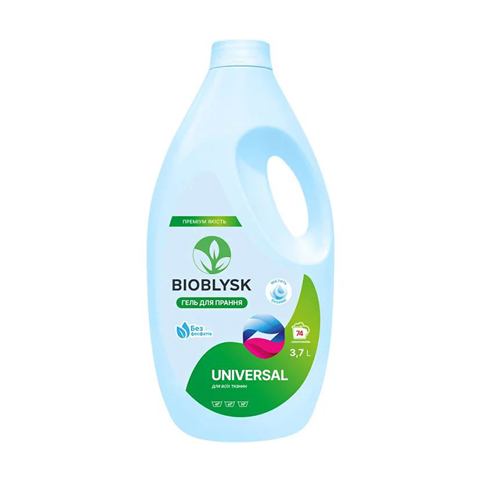 

Уцінка! Універсальний гель для прання BioBlysk Universal, 74 цикли прання, 3.7 л