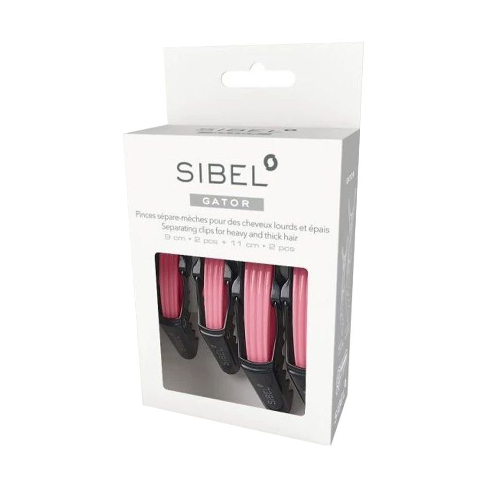 

Набір затискачів для волосся Sibel Gator Clips Pink 2XL + 2S рожевий, (11 см, 2 шт + 9 см, 2 шт) (934094208)