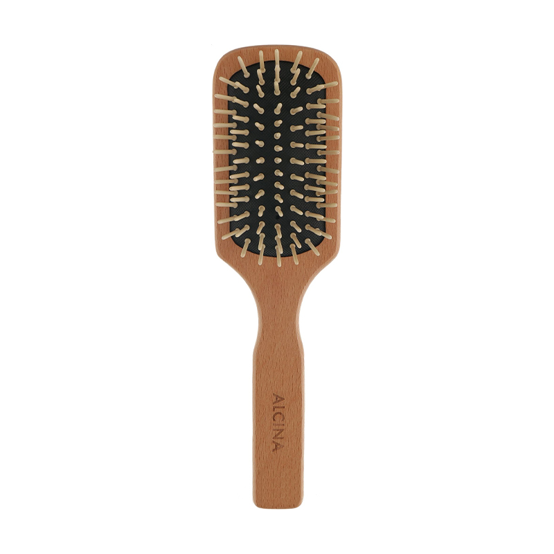 

Щітка для волосся Alcina Paddle Brush з дерев'яними зубчиками, 1 шт