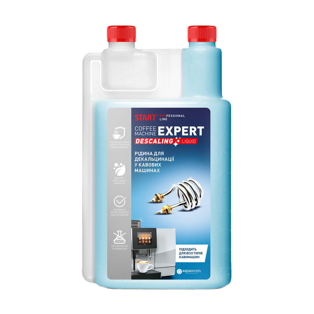 

Уцінка! Засіб для очищення кавових машин START. Coffe Machine Expert Descalig Liquid, 1 л