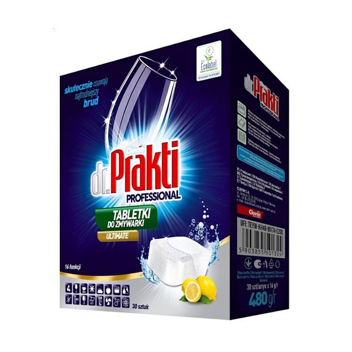

Таблетки для посудомийних машин Dr.Prakti Ultimate, 30*16 г