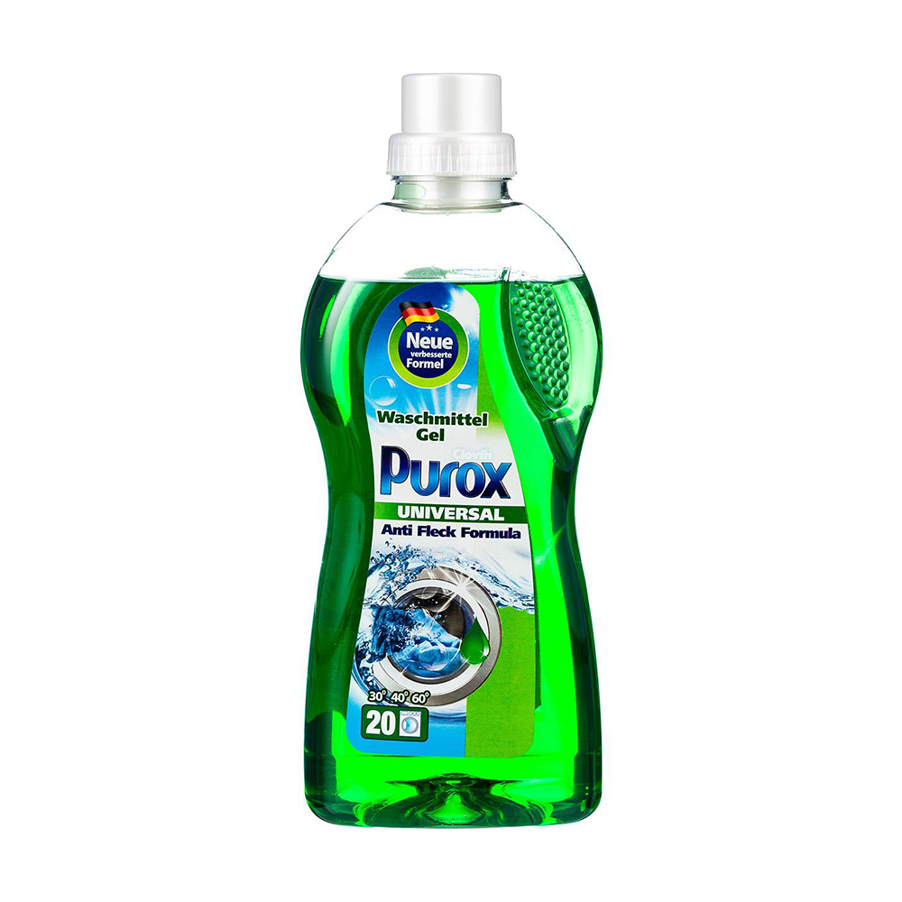 

Гель для прання Purox Universal, 20 циклів прання, 1 л