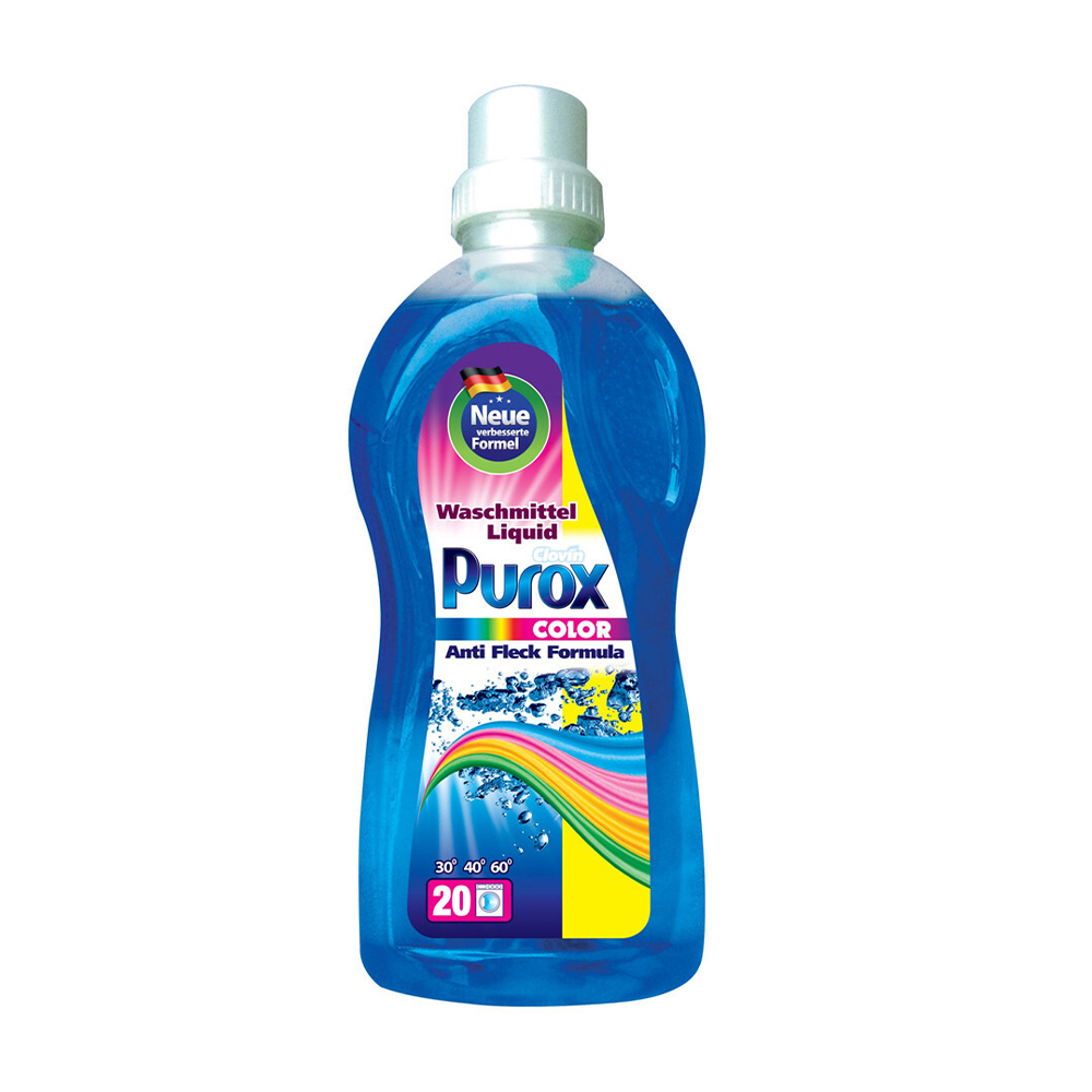 

Уцінка! Гель для прання Purox Color, 20 циклів прання, 1 л