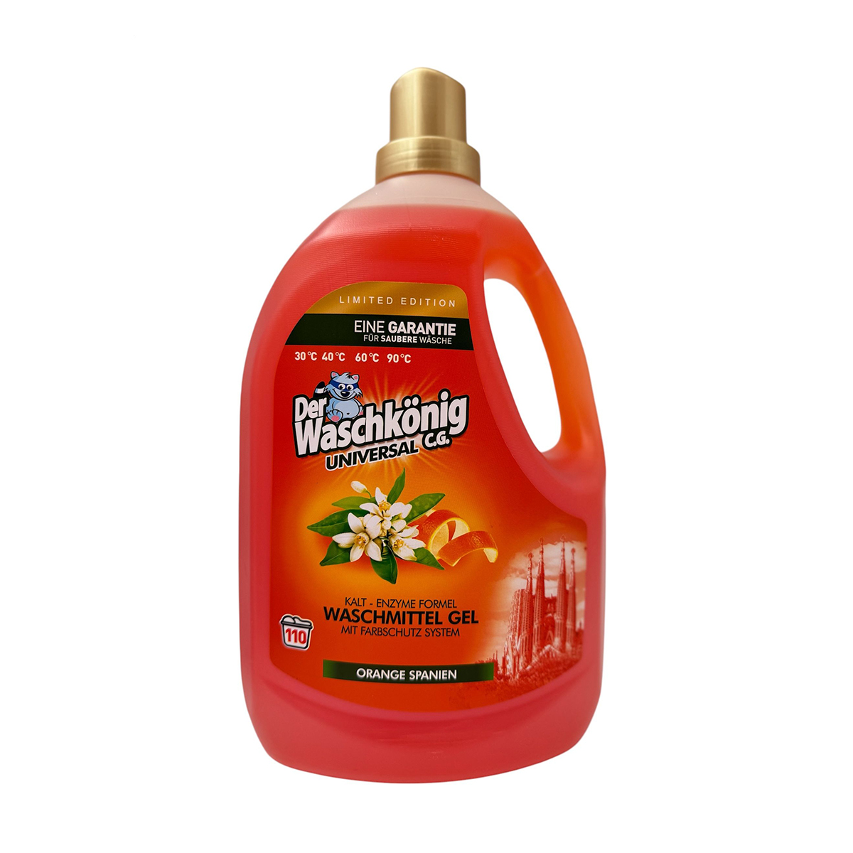 

Гель для прання Waschkonig Universal Orange Spanien, 110 циклів прання, 3.305 л