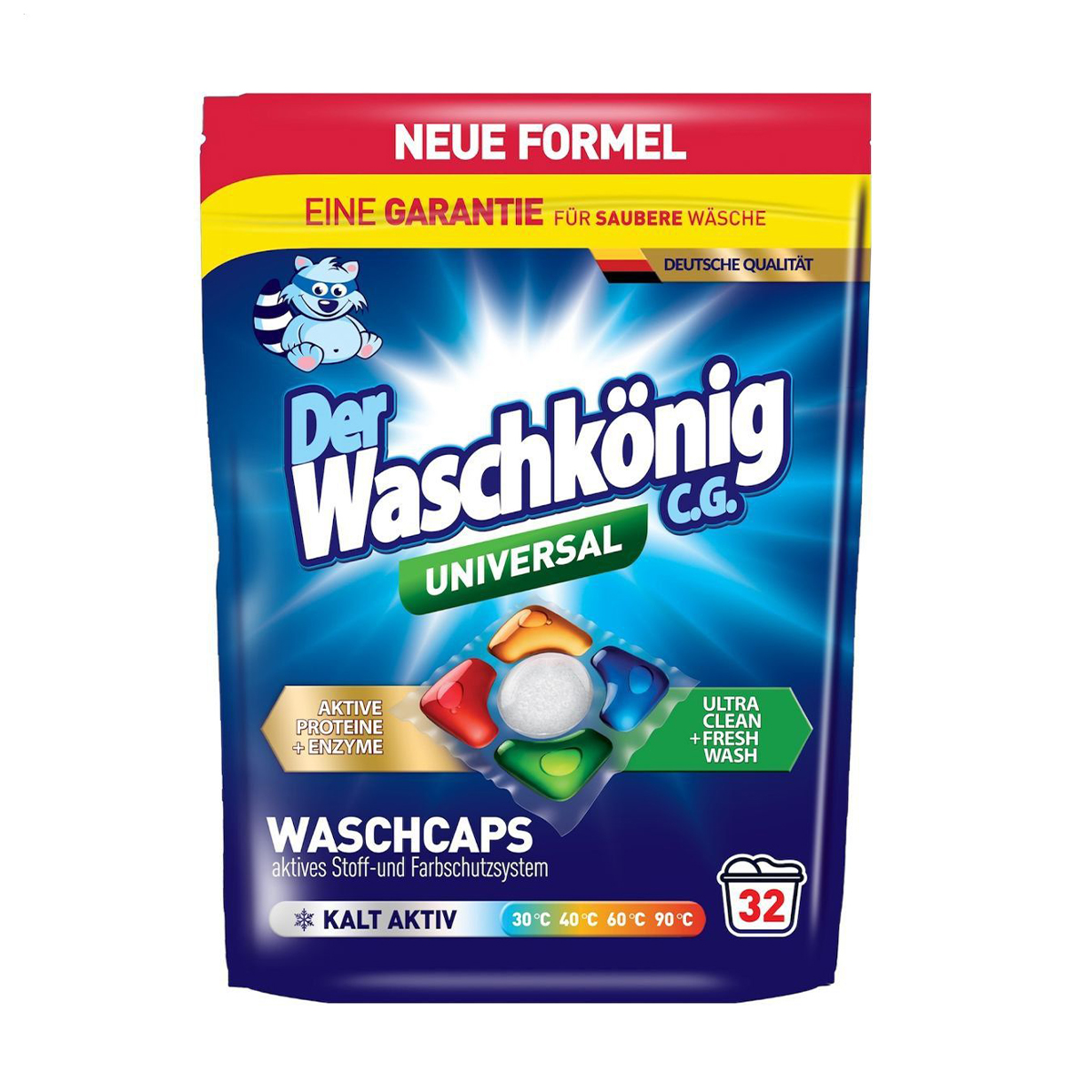 

Капсули для прання Waschkonig Universal, 32 цикли прання, 32 шт