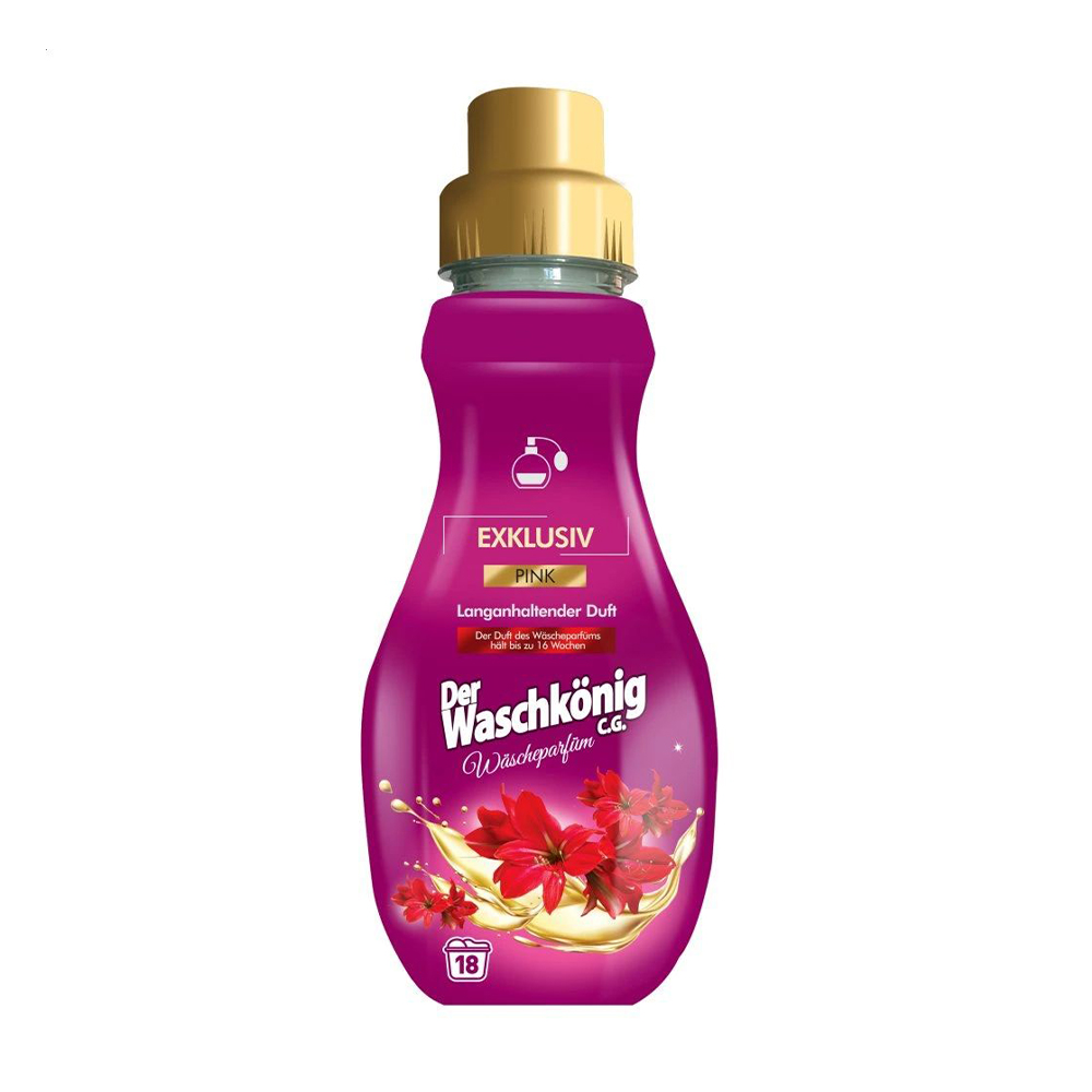 

Парфумований ополіскувач-кондиціонер для білизни Waschkonig Pink, 18 циклів прання, 360 мл